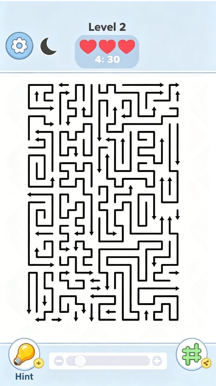 Arrow Maze complex level